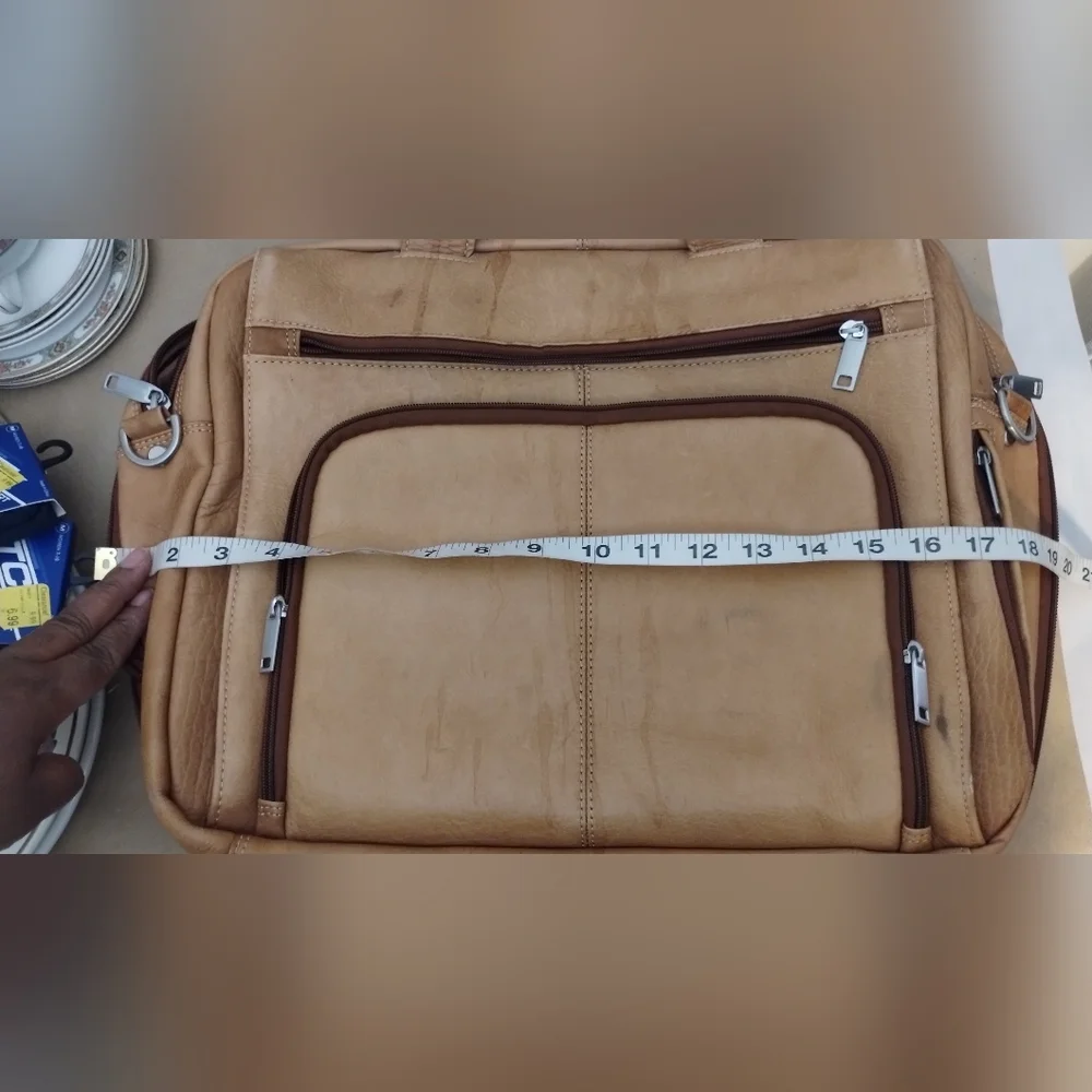 Wilson's Leather Tan Men's Laptop Bag